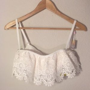 Coco Rave White Swim Top